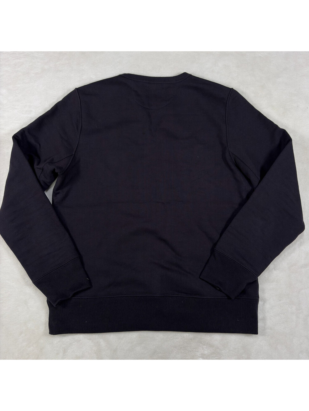Merz b. Schwanen 6/L Black Crewneck Sweatshirt Made In Germany - Picture 13 of 14